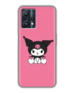 Чехол для Realme 9 Pro Plus с картинкой «Хмурая Kuromi»