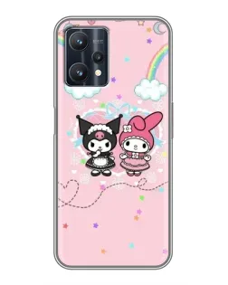Чехол для Realme 9 Pro Plus с картинкой «My Melody и Kuromi»