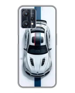 Чехол для Realme 9 Pro Plus с картинкой «Вид сверху — BMW M»