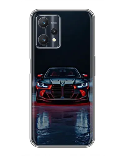 Чехол для Realme 9 Pro Plus с картинкой «BMW на мокрой дороге»