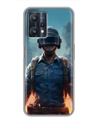 Чехол для Realme 9 Pro Plus с картинкой «PUBG — реалистичный герой»
