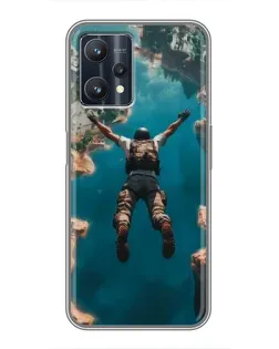 Чехол для Realme 9 Pro Plus с картинкой «PUBG — свободное падение»