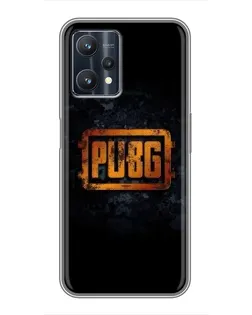 Чехол для Realme 9 Pro Plus с картинкой «PUBG — золотой логотип»