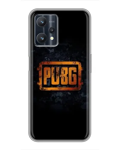 Чехол для Realme 9 Pro Plus с картинкой «PUBG — золотой логотип»