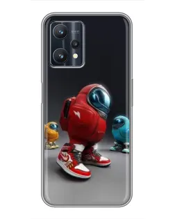 Чехол для Realme 9 Pro Plus с картинкой «Among Us — 3D стиль»