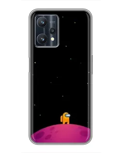 Чехол для Realme 9 Pro Plus с картинкой «Одинокий герой на планете»