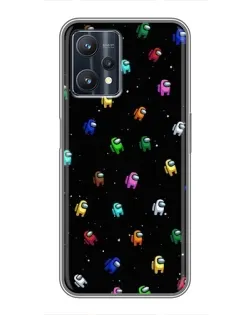 Чехол для Realme 9 Pro Plus с картинкой «Экипаж Among Us»