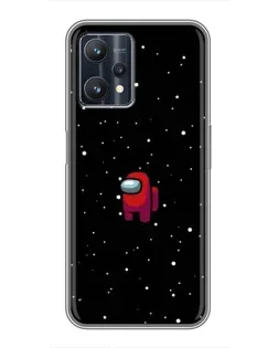 Чехол для Realme 9 Pro Plus с картинкой «Красный Among Us»