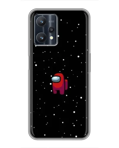 Чехол для Realme 9 Pro Plus с картинкой «Красный Among Us»