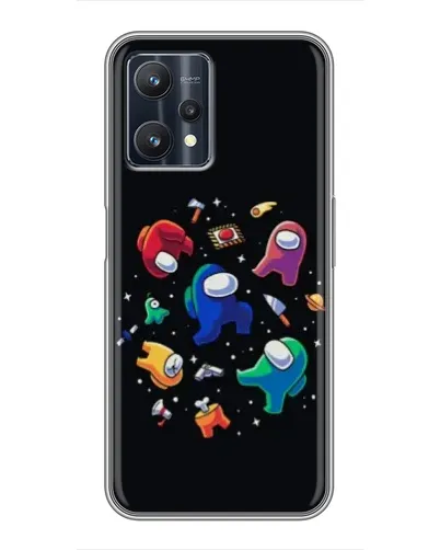 Чехол для Realme 9 Pro Plus с картинкой «Among Us космос»