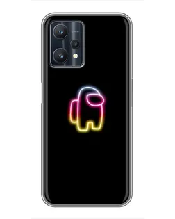 Чехол для Realme 9 Pro Plus с картинкой «Among Us градиент»