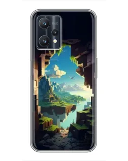 Чехол для Realme 9 Pro Plus с картинкой «Вид из пещеры»