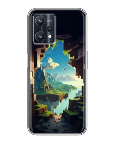 Чехол для Realme 9 Pro Plus с картинкой «Вид из пещеры»