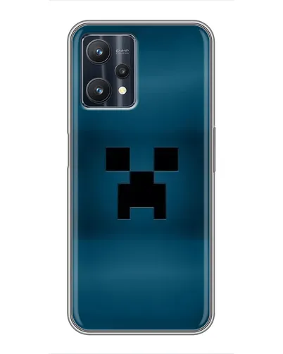 Чехол для Realme 9 Pro Plus с картинкой «Крипер текстура»