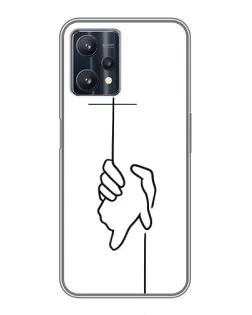 Чехол для Realme 9 Pro Plus с картинкой «Рука держит»