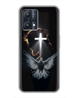 Чехол для Realme 9 Pro Plus с картинкой «Голубь и Свет»