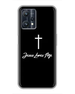 Чехол для Realme 9 Pro Plus с картинкой «Иисус любит тебя»