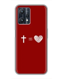 Чехол для Realme 9 Pro Plus с картинкой «Уравнение любви»