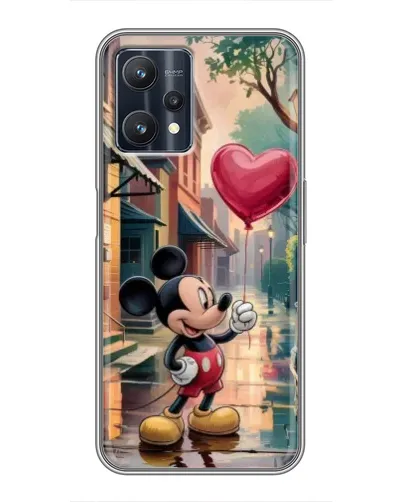 Чехол для Realme 9 Pro Plus с картинкой «Микки и шарик-сердце» Чехол для Realme 9 Pro Plus с картинкой «Микки и шарик-сердце»