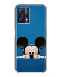 Чехол для Realme 9 Pro Plus с картинкой «Микки выглядывает»