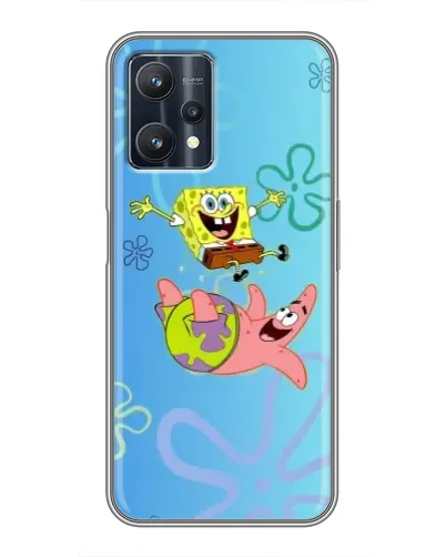 Чехол для Realme 9 Pro Plus с картинкой «Спанч Боб и Патрик»