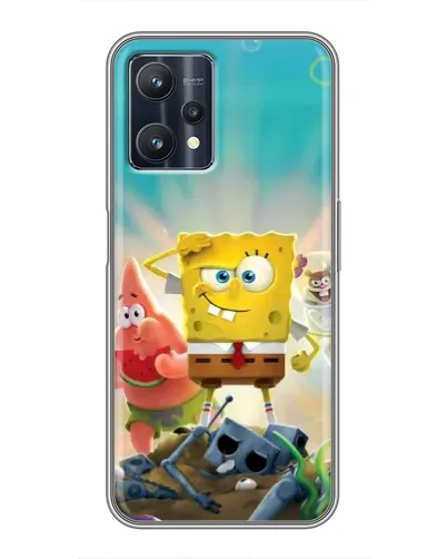 Чехол для Realme 9 Pro Plus с картинкой «Спанч Боб победитель»