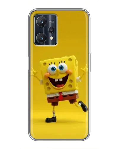 Чехол для Realme 9 Pro Plus с картинкой «Позитивный Губка Боб»