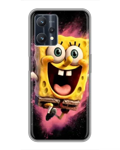 Чехол для Realme 9 Pro Plus с картинкой «Взрывной Спанч Боб»