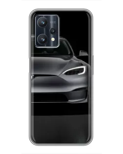 Чехол для Realme 9 Pro Plus с картинкой «Tesla Model S Look»