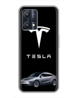 Чехол для Realme 9 Pro Plus с картинкой «Tesla Model Y»
