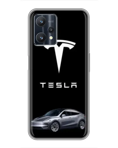 Чехол для Realme 9 Pro Plus с картинкой «Tesla Model Y»