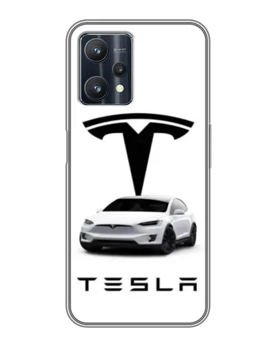 Чехол для Realme 9 Pro Plus с картинкой «Tesla White Style»