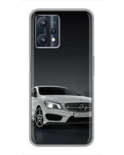 Чехол для Realme 9 Pro Plus с картинкой «Mercedes AMG GT Silver»