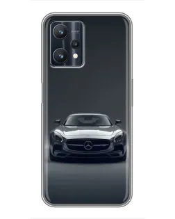 Чохол для Realme 9 Pro Plus з картинкою «Mercedes на чорному»