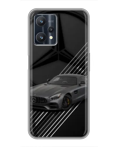 Чехол для Realme 9 Pro Plus с картинкой «Mercedes AMG — графика»