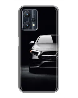 Чехол для Realme 9 Pro Plus с картинкой «Свет фар Mercedes»