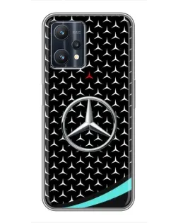 Чехол для Realme 9 Pro Plus с картинкой «Mercedes — бирюзовый акцент»