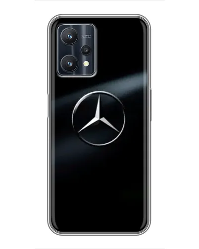 Чехол для Realme 9 Pro Plus с картинкой «Mercedes на металле»