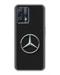Чехол для Realme 9 Pro Plus с картинкой «Карбоновый Mercedes стиль»
