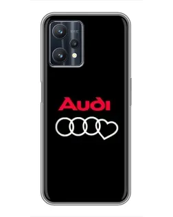 Чехол для Realme 9 Pro Plus с картинкой «Логотип Audi Heart»