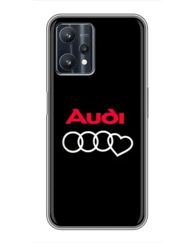 Чехол для Realme 9 Pro Plus с картинкой «Логотип Audi Heart»