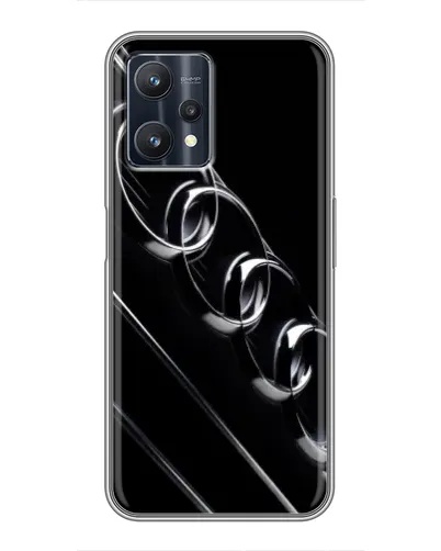 Чехол для Realme 9 Pro Plus с картинкой «Audi — абстрактные кольца»