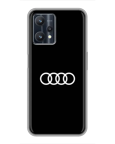 Чехол для Realme 9 Pro Plus с картинкой «Audi White Logo»