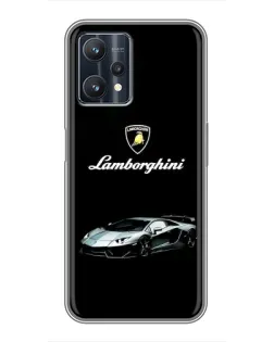 Чехол для Realme 9 Pro Plus с картинкой «Логотип Lamborghini классика»