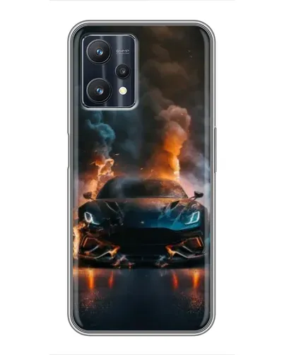 Чехол для Realme 9 Pro Plus с картинкой «Lamborghini дымная эстетика»