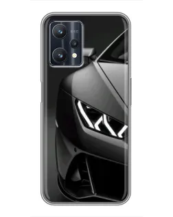Чехол для Realme 9 Pro Plus с картинкой «Lamborghini фары детализация»