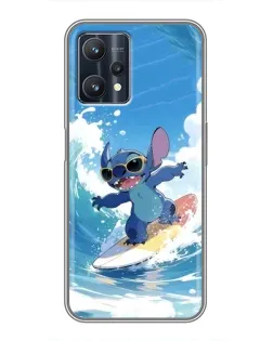 Чехол для Realme 9 Pro Plus с картинкой «Стич на волне»