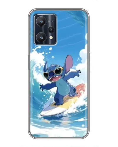 Чехол для Realme 9 Pro Plus с картинкой «Стич на волне»