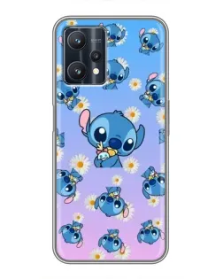 Чехол для Realme 9 Pro Plus с картинкой «Паттерн со Стичем»