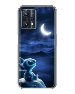 Чехол для Realme 9 Pro Plus с картинкой «Лунная ночь Стича»
